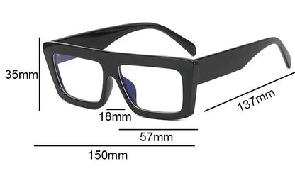 Retro Rectangle Reading Glasses Women 2025 Fashion Transparent Anti Blue Rays Female Eyeglasses Optical Eye Prescription 0 ~ +6