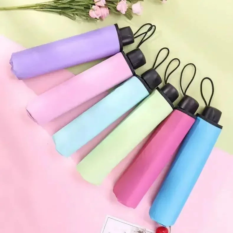 Water Blossom Umbrella Magic Folding Umbrella with Rainwater Pattern Windproof Sunshade Umbrella Outdoor UV Protection Umbrella
