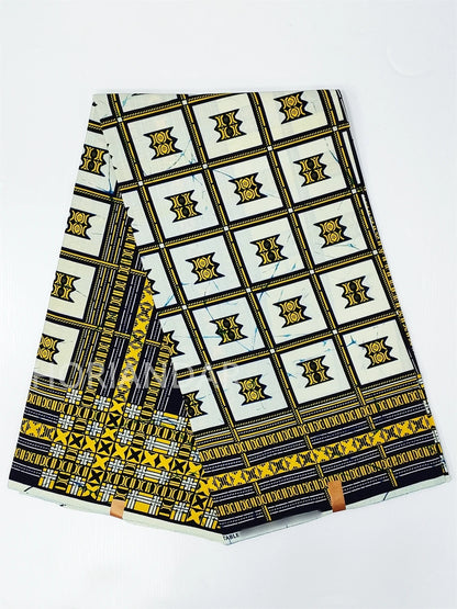 Veritable Guaranteed Dutch Hollandais Quality Prints Pagne African Fabric Dress Real Wax 100% Cotton 6 Yards