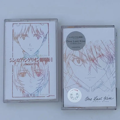 EVA Anime NEON GENESIS EVANGELION Asuka Langley Soryu Music Tape Utada One Last Kiss Cosplay Soundtracks Box Walkman Cassettes
