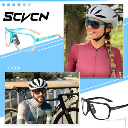New UV400 Photochromic Cycling Sunglasses for Men MTB Road Bicycle Glasses Outdoor Sports Women Running Eyewear Bike Goggles