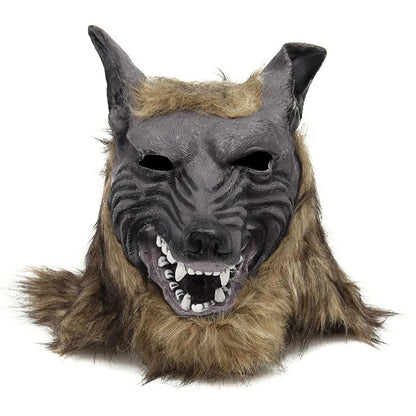 Halloween Theme Wolf Gloves and Mask Halloween Wolf Cosplay Costume Props for Holiday Birthday Gift