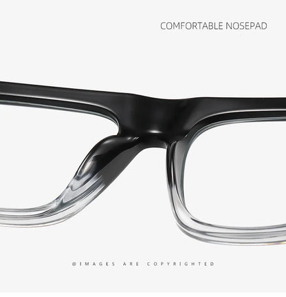 2022 Retro Big Square Frame Designer Reading Glasses Anti Blue Light Computer Eyeglasses Prescription Eyewear Diopters 0 to +6.0
