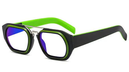 New Fashion Brand Designer Eyeglasses For Men With Diopters +1 +6.0 Colorful Square Anti Blue Light Reading Glasses Women Green