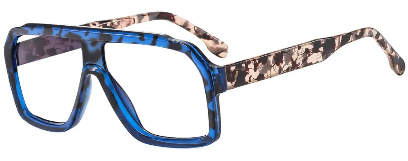 Retro Men Pilot Reading Glasses Fashion Brand Big Frame Anti Blue Light Presbyopia Eyeglasses Women Square Prescription Glasses