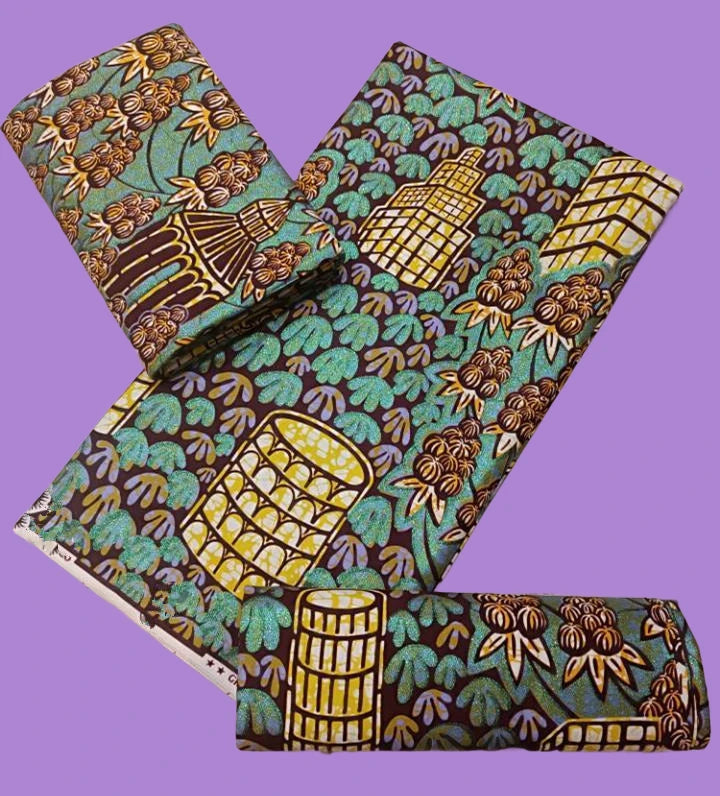 Grand Super 100% Cotton African Wax Fabric High Quality Wax Print Ankara Fabric For Sewing 6yards Women Fabric