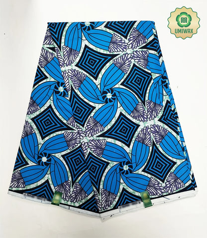 2025 Newest Veritable Original Super-W Guaranteed Dutch Hollandais Pagne Real Wax Print Fabric African Dress 100% Cotton 6 yard
