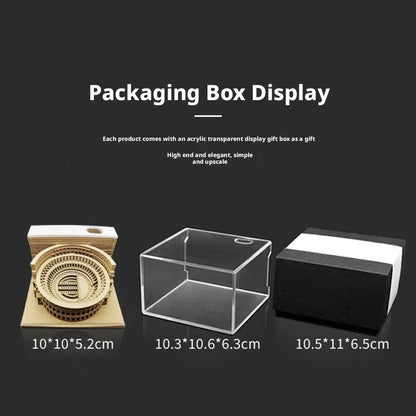 3D Stereoscopic Calendar Roman Colosseums Shape Weekly Calendar Tear-Away Paper Carving Art Memo Pad Offices Decor