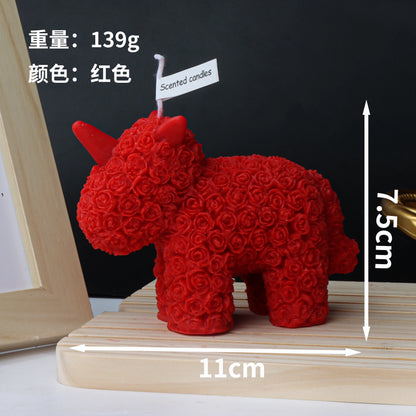 3D Cute Bear Rabbit Scented Candle DIY Dream Unicorn Candle Decoration Handmade Gifts Home Decoration Candle Gifts Wedding Decor