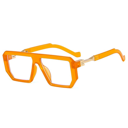 KOCOLIOR 2024 New Square Alloy Anti Blue Light Reading Glasses for Man and Woman Personalized and Fashionable Presbyopia Glasses