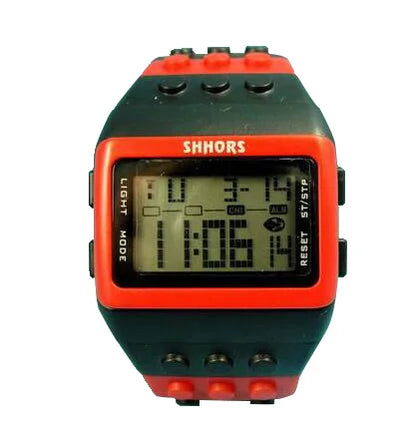 SHHORS Women Watches Women Sports Watches Fashion Plastic Led Digital Watches Rainbow Watch Electronic Wristwatches reloj mujer