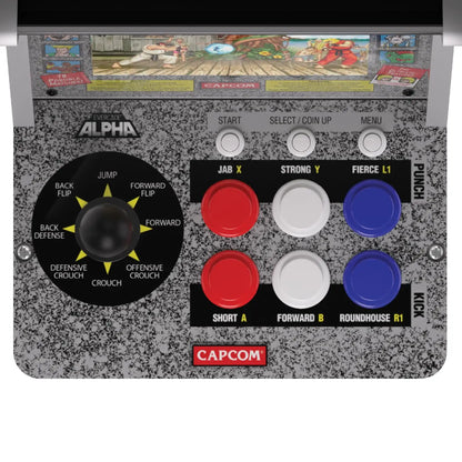 Evercade Alpha Street Fighter Bartop Arcade Pre Assembled Unit with Competition Grade Arcade Controls 8 High Resolution IPS