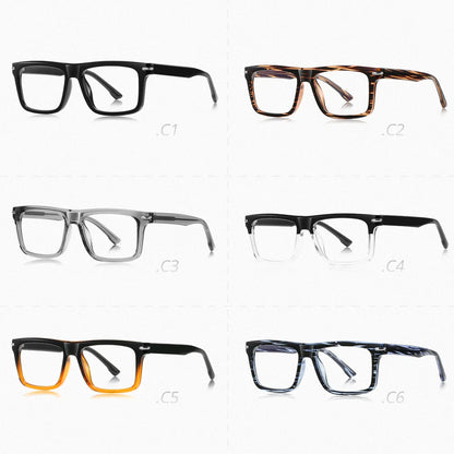 Ralferty TR90 Eyeglass Frames Men Square Business Prescription Glasses Anti-glare Blue Light Glasses Myopia Optic Frame 2025 New