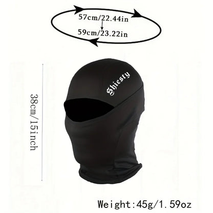 3pcs/2pcs/1pc English Letter Print Men's and Women's Balaclava Single Hole Full Face Neck Protection Mask Suitable for Outdoor