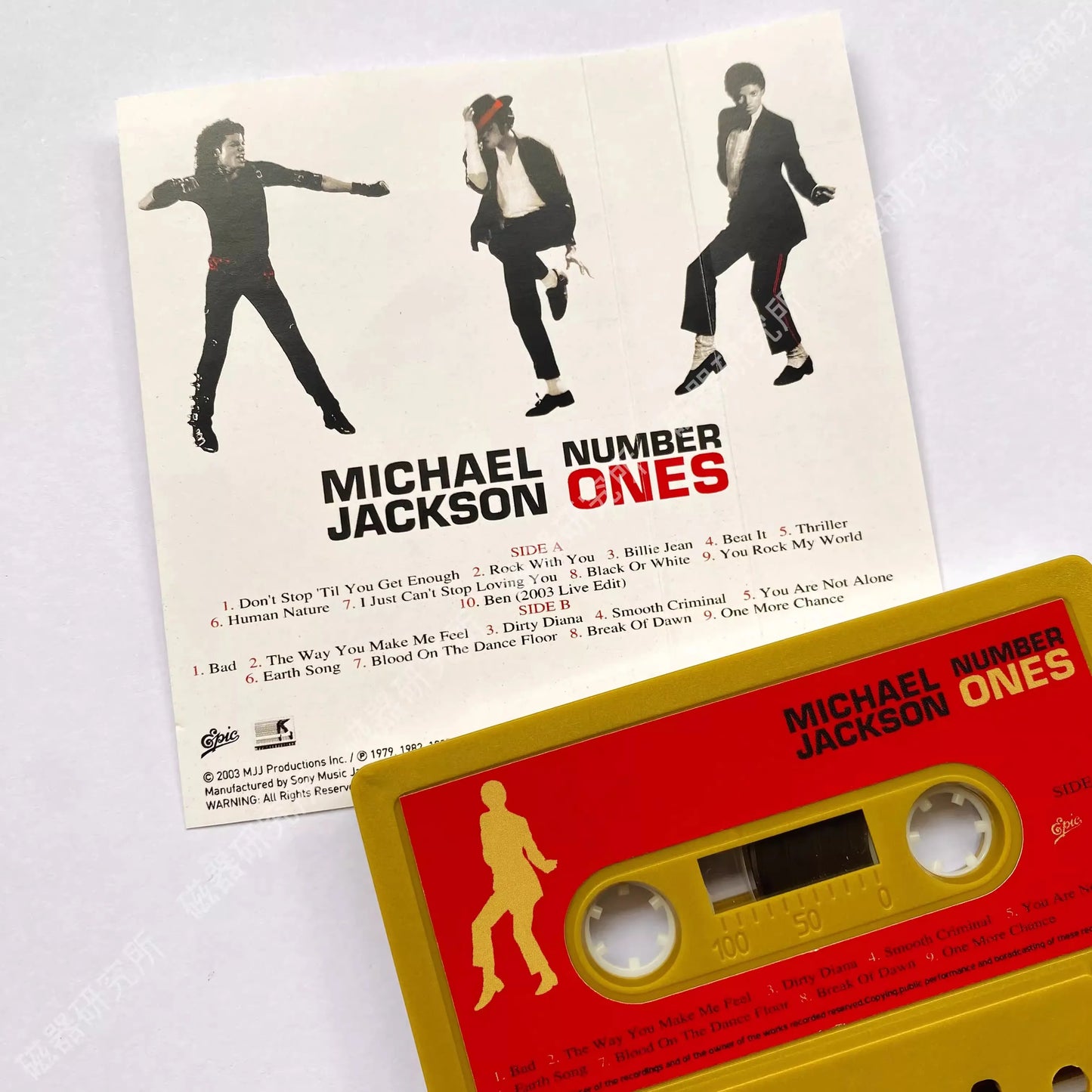 King of Pop MJ Michael Jackson Music Tape Number Ones Album Rock With You Cassettes Cosplay Recorder Walkman Car Soundtrakcs Box