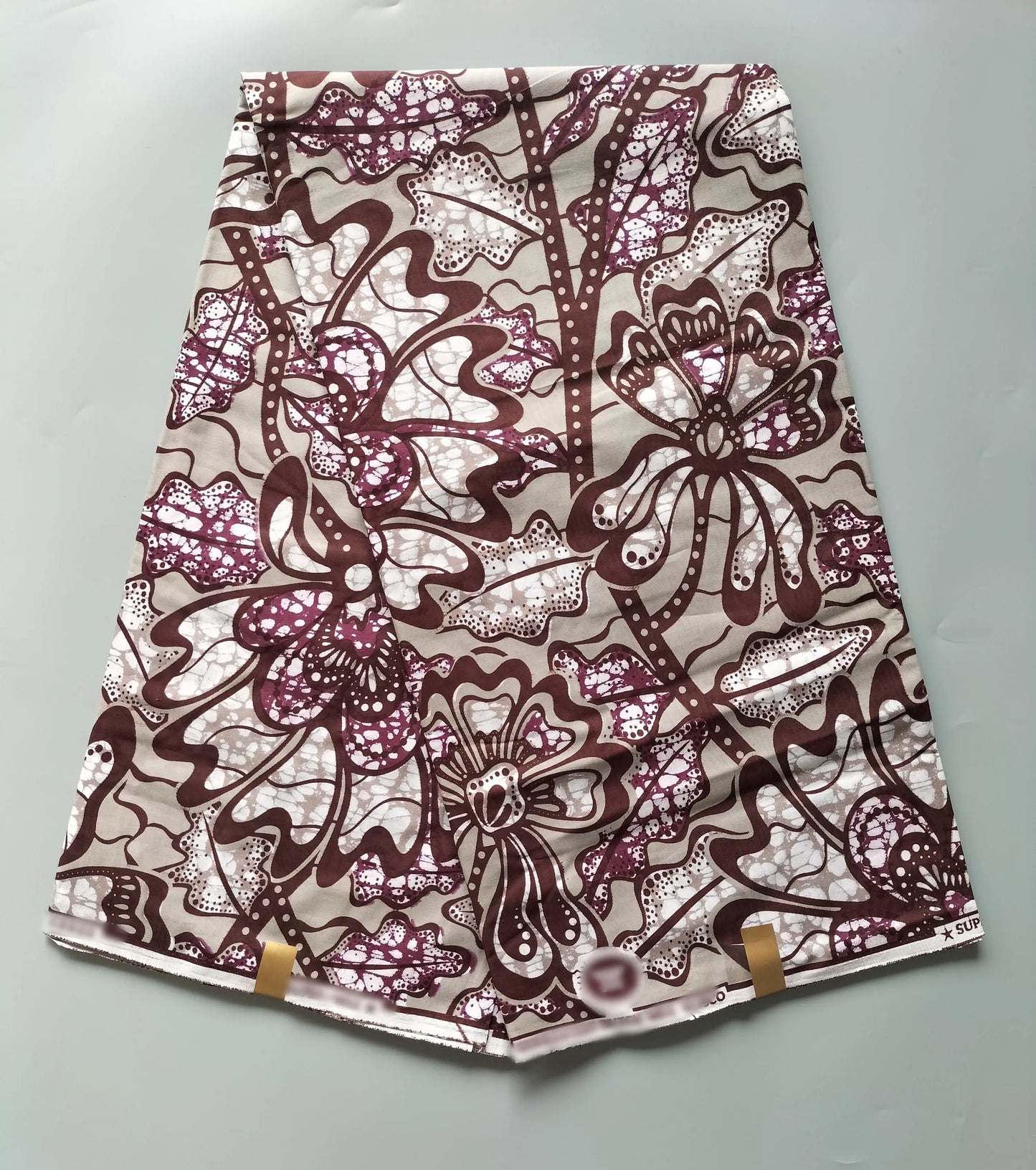 2025 Newest Veritable Original Super-W Guaranteed Dutch Hollandais Pagne Real Wax Print Fabric African Dress 100% Cotton 6 yard