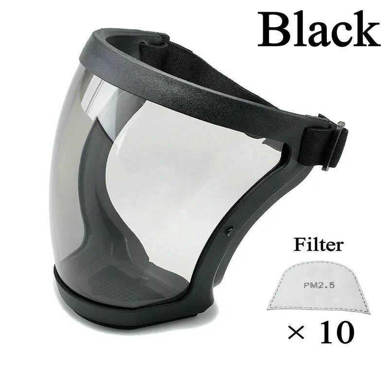 6 Colors Transparent Face Mask Full Face Shield Safety Glasses Eye Protection Windproof Dustproof Anti-splash Kitchen Tool New