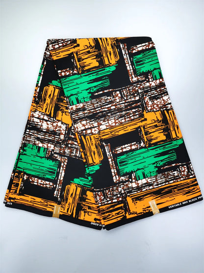 Ankara Fabric African Real Wax Print Fabric 100% Cotton High Quality 6 Yards African Fabric for Party Dress Nigeria