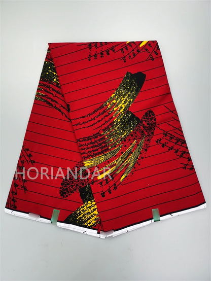 Classical Fabric Dutch Hollandais Fabric Veritable Real Wax for African Printed Dress Guaranteed 100% Cotton 6 Yards