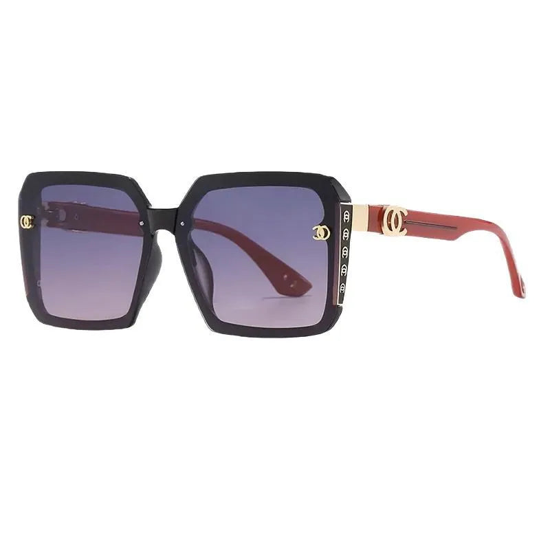 1 Pair of Classic and Fashionable Sunglasses, Personalized Uv Protection Sunglasses, Women's Polarized Sunglasses (with Leather Case), a Gift for Elders and Girlfriends