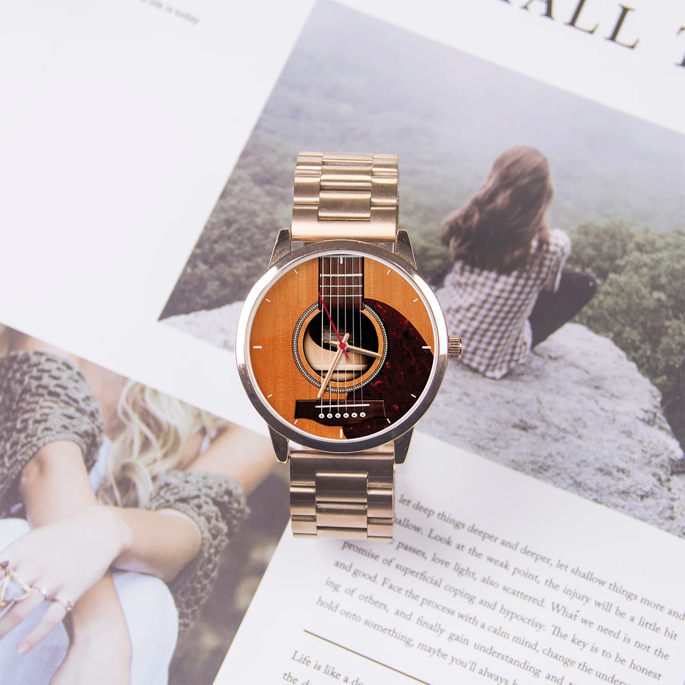 Name Field Watch Men Wrist Original Musical Instrument Bass Clock Wristwatch DIY Dial Logo Rare Watches Family Man Sports Watch