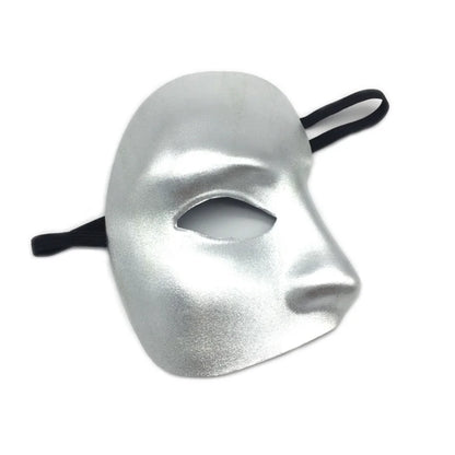 Half Face One-eyed Masquerade Mask Gold Silver Black Masquerade Party Dance Men Women Halloween Half Face Mask Decoration