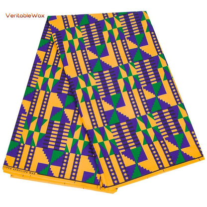 African Ankara Wax Fabric Patchwork Retro Style Double Prints Warp DIY Cloth Sewing Materials Africa Loincloth Polyester Tissu