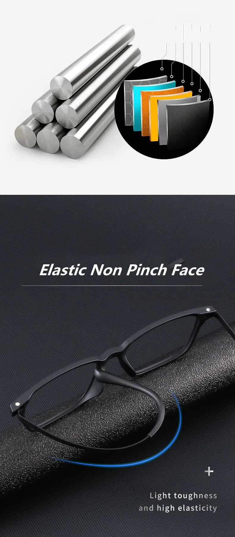 Ultralight Pure Titanium Photochromic Reading Glasses for Men Anti Blue Light Presbyopia Eyeglasses Resin Lens+0.5 0.75 1.75 2.5