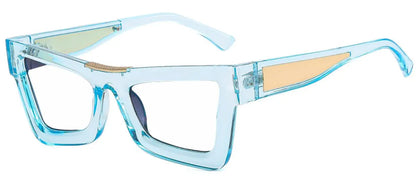 Fashion Personality Colorful Cat Eye Reading Glasses Women Men Luxury Big Frame Anti Blue Light Glasses Presbyopia Eyeglasses