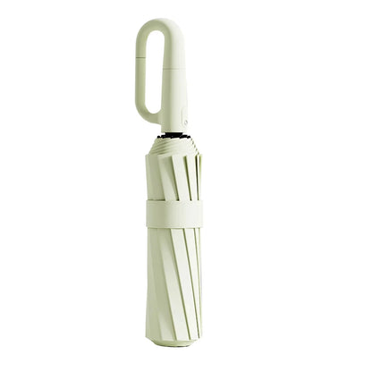 20Bones Windproof Fully Automatic Folding Umbrella with Loop Buckle UPF50+ Protable Compact Sun Rain Umbrellas for Women and Men