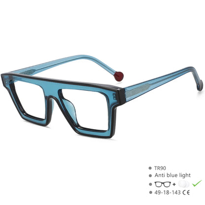 R56012 Oversized Rectangle Reading Glasses +1.00 +2.00 +3.00 Retro Eyeglasses for Hyperopia Glasses Presbyopia Eyeglasses
