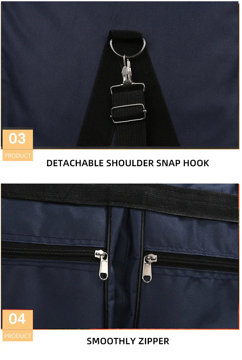 Travel Bag Foldable Large Capacity Waterproof Business Sports Handbag Wear-Resistant Portable Multifunction Duffel Bags Y36A