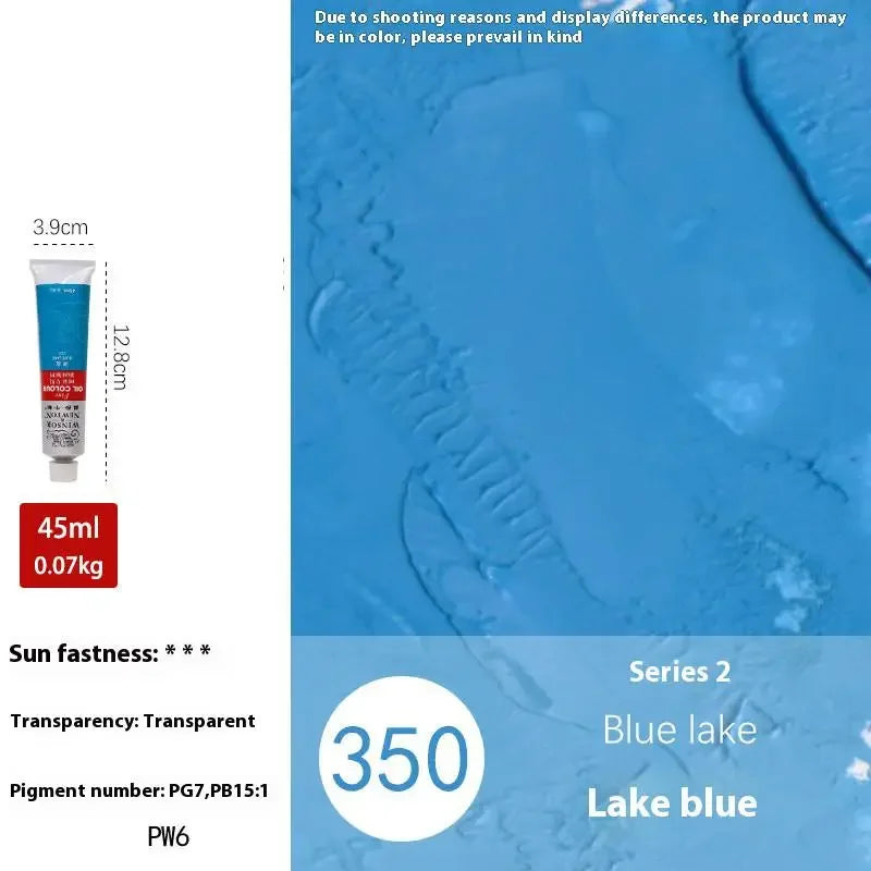 Winsor & Newton 45ML Oil Paint,Colorful Professionals Artist Drawing Tools for Canvas Wood,Crafts,Paper Art Stationery Supplies