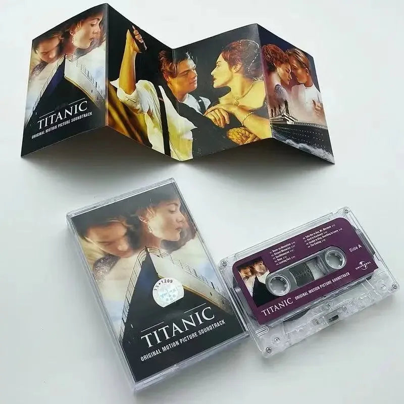 Titanic Music Magnetic Tape Greatest Hits Album Cassette Cosplay Walkman Car Recorder Soundtracks Box Party Music