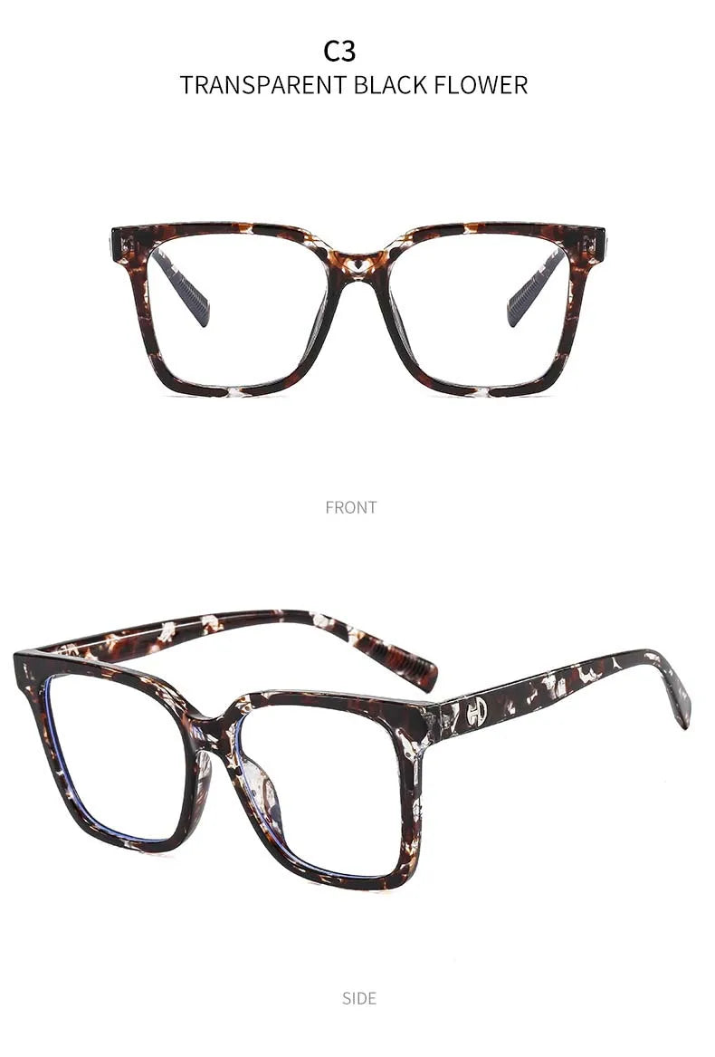 Retro Reading Eyeglasses for Women Oversize Cat Eye Anti Blue Light Presbyopia Glasses Prescription Eyewear 0 -To +600