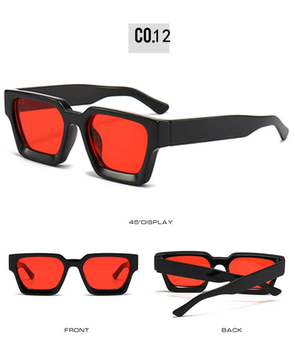 JNPCXI Fashion Square Women Luxury Sunglasses Retro Green Brand Designer Men Trending Sun Glasses Shades UV400