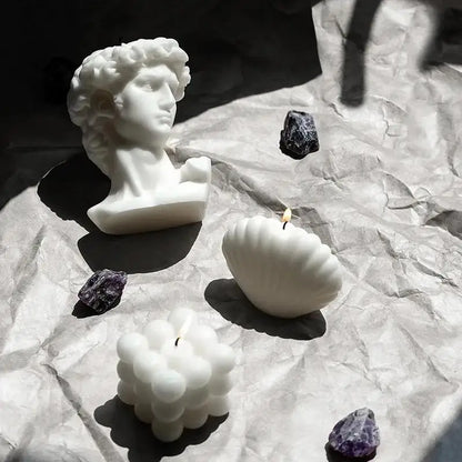 Nordic Style David Scented Candles Mordern Home Desktop Decorations Accessories Aroma Candles Birthday Gifts Luxury Candle Decor