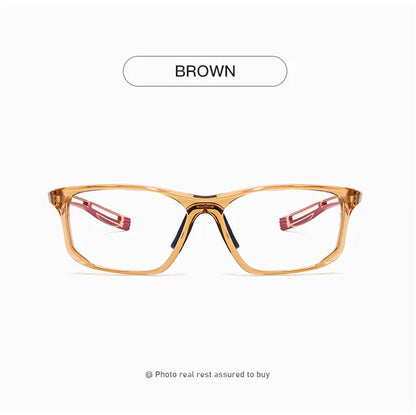 YIMARUILI Ultra-light TR90 Sports Glasses Men and Women Outdoor Cycling Fashion Square Optical Prescription Eyeglasses Frame 300
