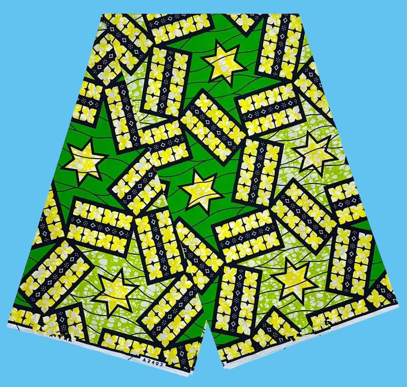 Ankara Fabric African Real Wax Print Cotton 100% New Design 2024 Tissus Wax Africain Patchwork Fabric For Dress 6yard Sales Soft