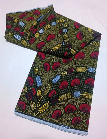 Style Pagne Guaranteed Veritable Original African Real Wax Fabric For Party Dresses Ankara Wax Print Fabric 100% Cotton Ghana
