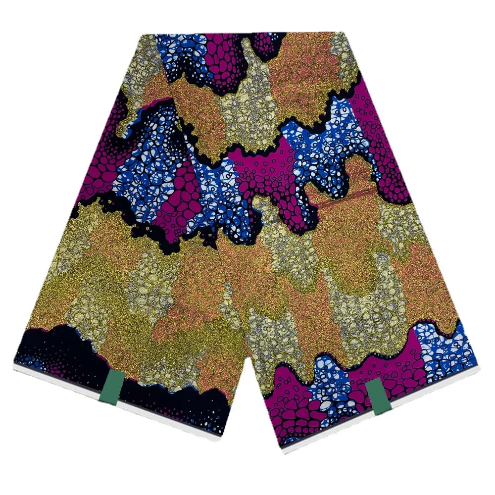 Grand Super 100% Cotton African Wax Fabric High Quality Wax Print Ankara Fabric For Sewing 6yards Women Fabric