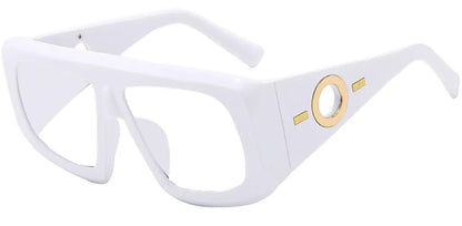 Big Square Anti Blue Light Reading Glasses Elegant Luxury Green Purple Gradient Eyeglasses Frames Prescription Hyperopia Eyewear
