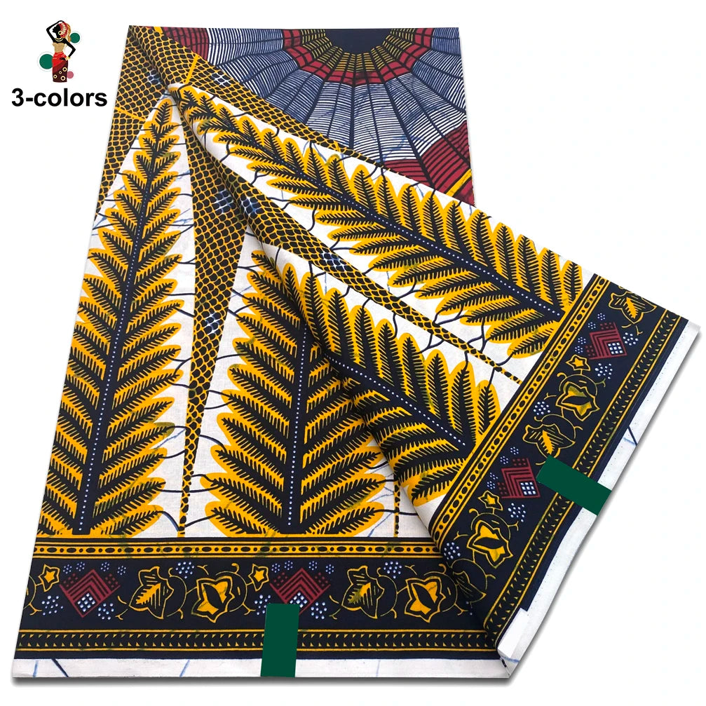 New Arrival High Quality Original 100% Cotton Wax Print Guaranteed Veritable Ankara African Real Wax Fabric Soft Pagne for Dress