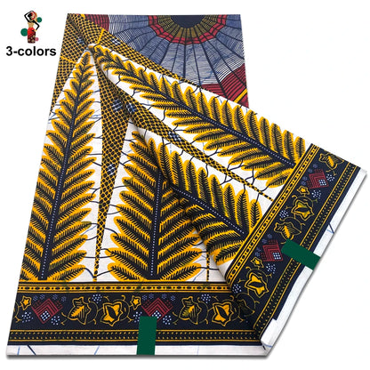 New Arrival High Quality Original 100% Cotton Wax Print Guaranteed Veritable Ankara African Real Wax Fabric Soft Pagne for Dress