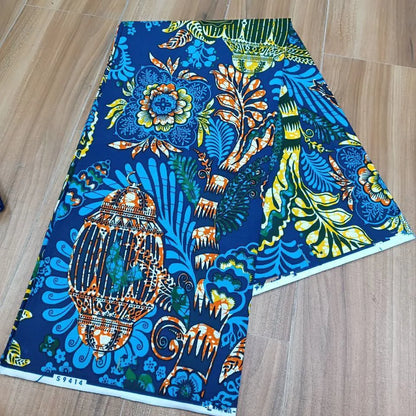 Ankara Fabric African Real Wax Print Cotton 100% New Design 2024 Tissus Wax Africain Patchwork Fabric For Dress 6yard Sales Soft
