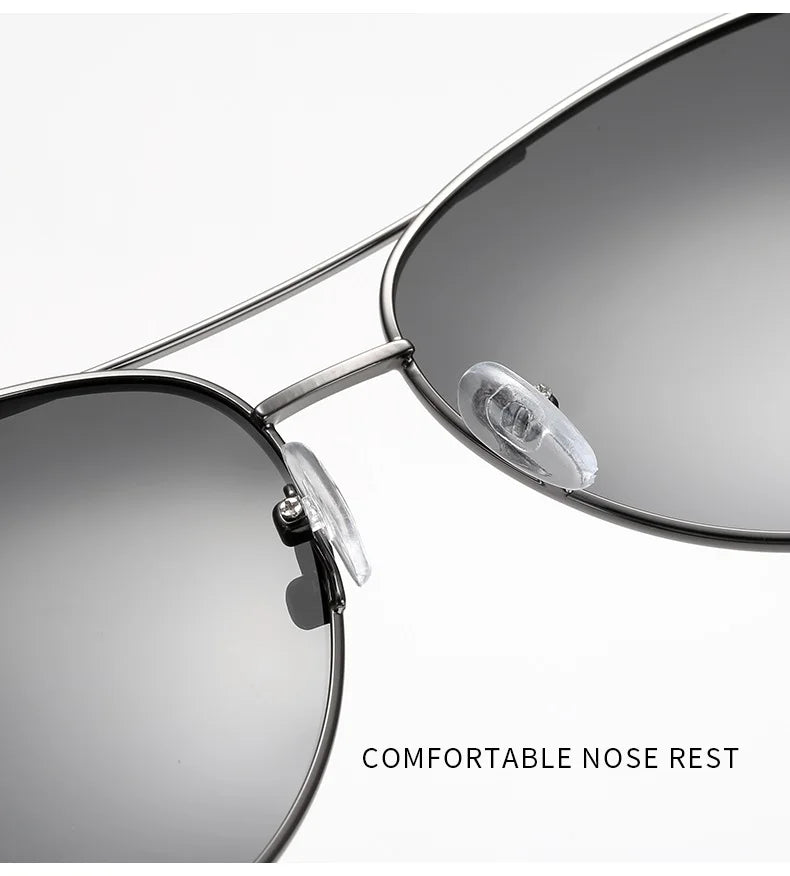 Luxury Photochromic Pilot Polarized Sunglasses Men Women Driving Chameleon Sun Glasses Change Color Day And Night Eyewear