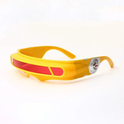 Cyclops Cosplay Glasses for Adult Men Punk Eyeglasses Props Superhero Roleplay Costume Accessories Halloween Carnival Gifts
