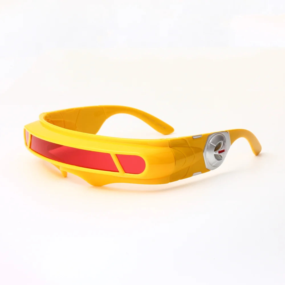 Cyclops Cosplay Glasses for Adult Men Punk Eyeglasses Props Superhero Roleplay Costume Accessories Halloween Carnival Gifts