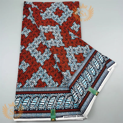 2024 New Hot Sale African Wax Veritable Wax Guaranteed Real High Quality wax print fabric Pagne African Ankara abc