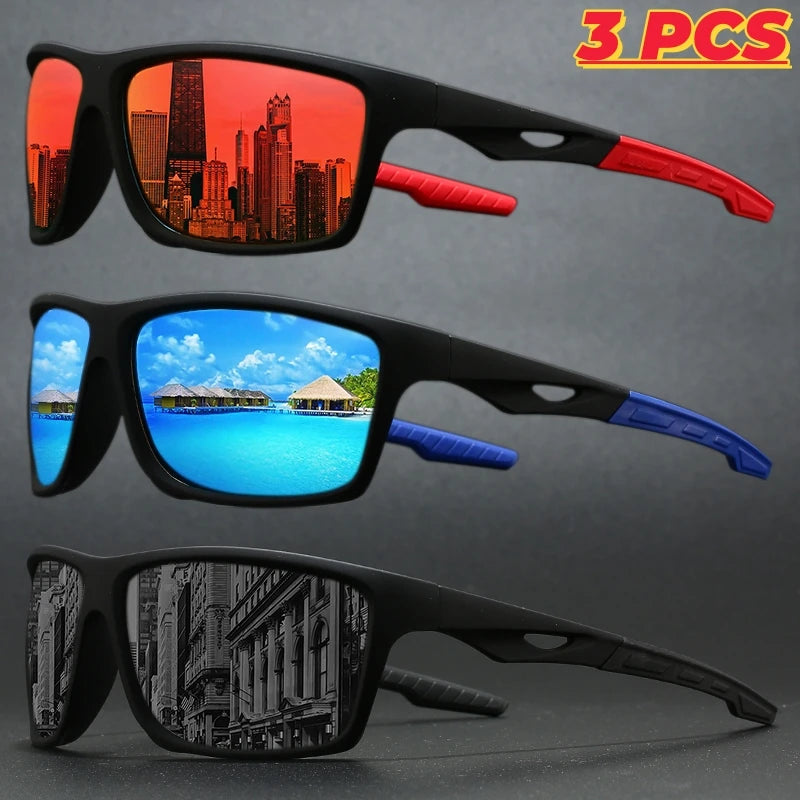 1/3PCS New Polarized Sunglasses for Men Outdoor Fashion Sports Fishing Cycling Eye Protection Sun Glasses Luxury Design Uv400